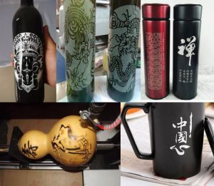 湖州德清县酒瓶葫芦工艺品激光雕刻机